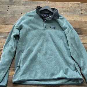 Patagonia Green Reversible Sweater Pullover